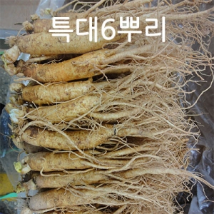 특大원수삼 6년근 750g(6뿌리)