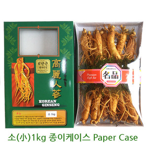 원수삼 小 1kg 6년근 종이케이스 해외배송(15~18뿌리)